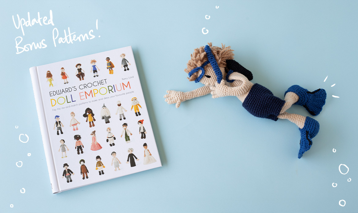 Dolls book updated bonus scuba diver toft